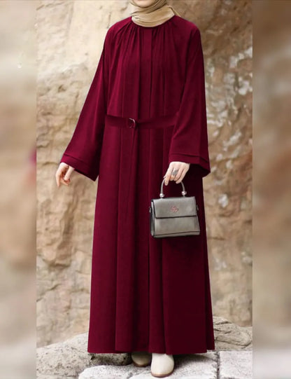 Side Pocket Abaya With Belt