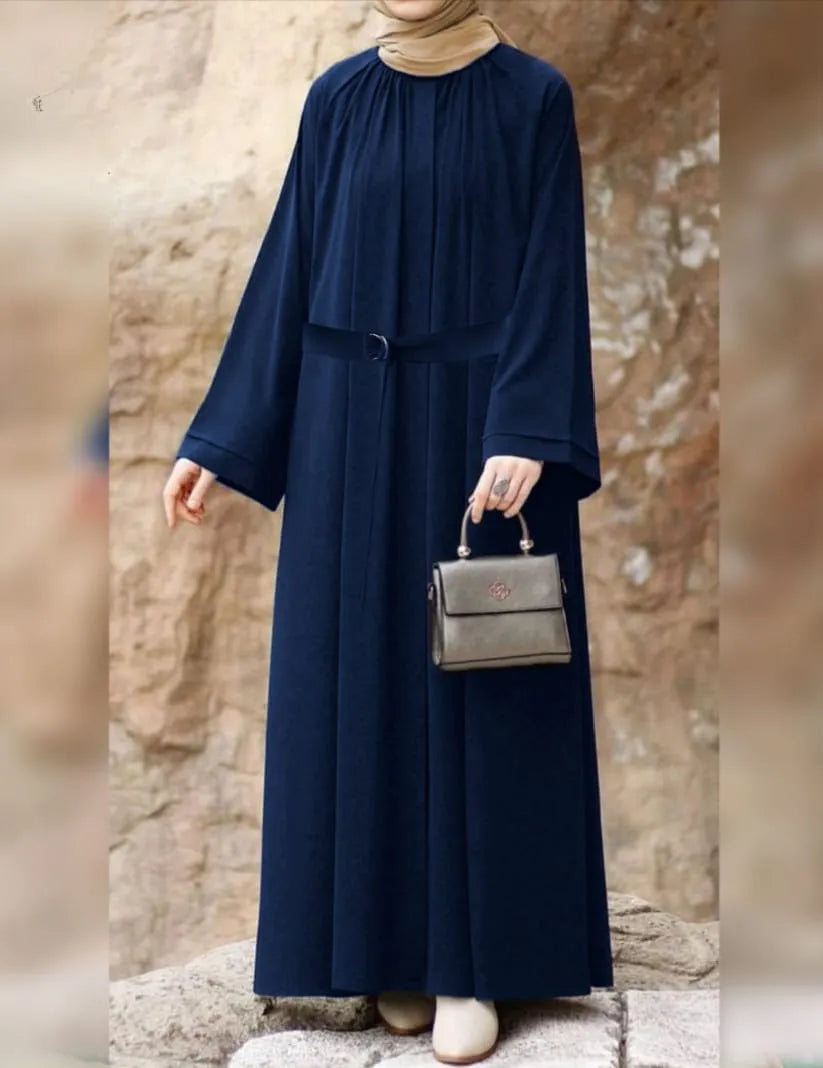 Side Pocket Abaya With Belt